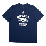 ADIDAS Nevada Swimming & Diving Mens T-Shirt Blue USA M