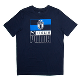 PUMA Italia Mens Football Shirt T-Shirt Blue M