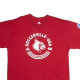 ADIDAS Louisville Cardinals Mens T-Shirt Red USA L
