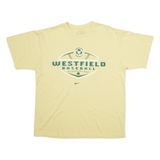 NIKE Westfield Baseball Mens T-Shirt Yellow USA L