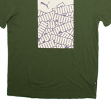 PUMA Mens T-Shirt Green M