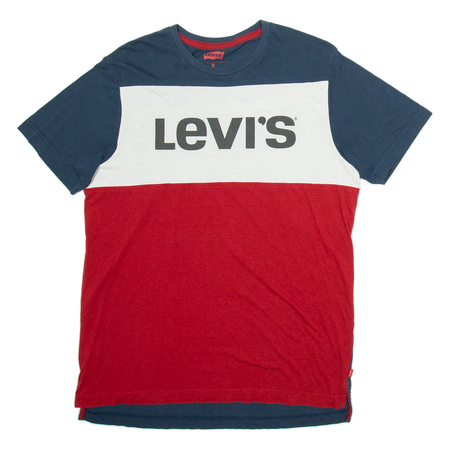 LEVI'S Mens T-Shirt Blue Short Sleeve M