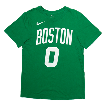 NIKE Boston Mens T-Shirt Green Short Sleeve USA S