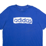 ADIDAS Mens T-Shirt Blue M