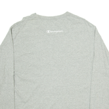 CHAMPION Great Wolf Lodge Mens T-Shirt Grey Long Sleeve L