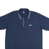 UMBRO Mens Polo Shirt Blue 2XL
