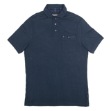 BARBOUR Mens Polo Shirt Blue M