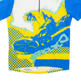 BRIKO Cycling Mens Jersey Blue 1/4 Zip M