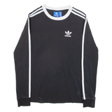 ADIDAS Womens T-Shirt Black Long Sleeve UK 6