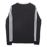 ADIDAS Womens T-Shirt Black Long Sleeve UK 6