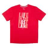 NIKE Mens T-Shirt Red L