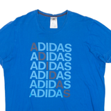ADIDAS Mens T-Shirt Blue M