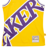MITCHELL & NESS Los Angeles Lakers Mens Jersey Yellow Sleeveless USA XS