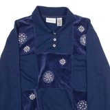 ALFRED DUNNER Womens Sweatshirt Blue High Neck XL