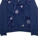 ALFRED DUNNER Womens Sweatshirt Blue High Neck XL