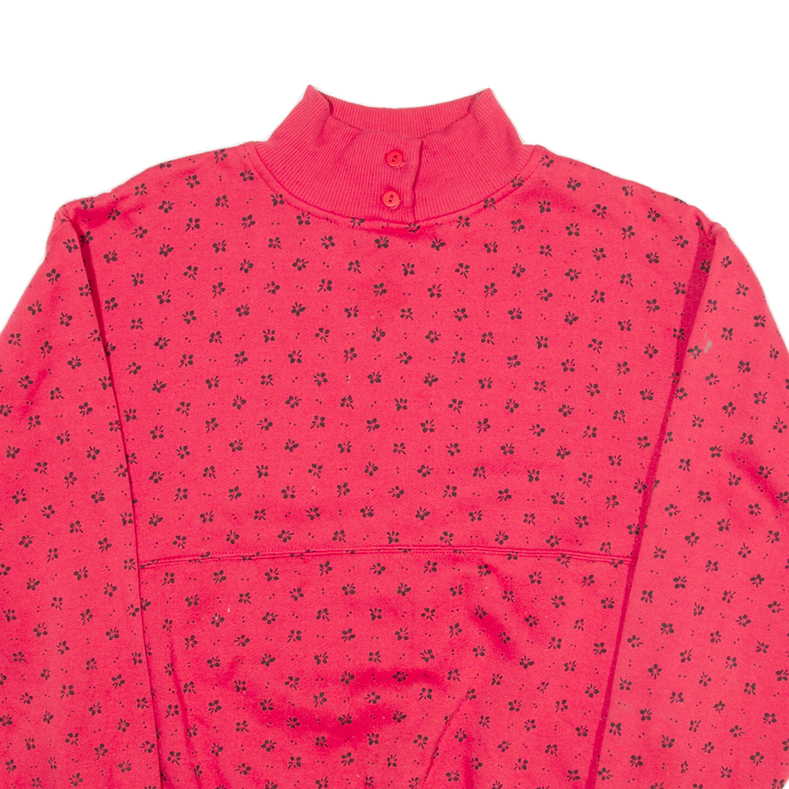 TREND BASICS Womens Sweatshirt Pink High Neck M