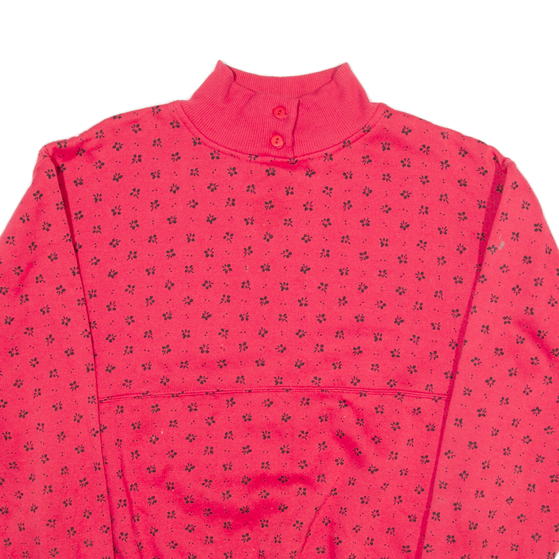 TREND BASICS Womens Sweatshirt Pink High Neck M