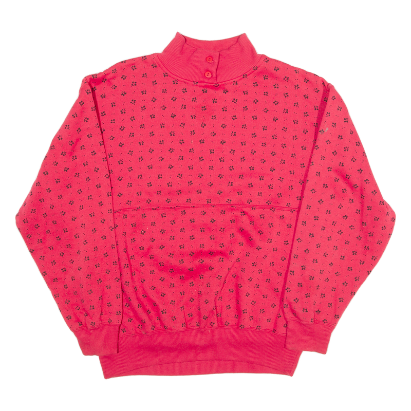 TREND BASICS Womens Sweatshirt Pink High Neck M