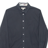 BURBERRY BRIT Womens Plain Shirt Black Long Sleeve M