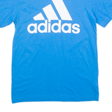 ADIDAS Mens T-Shirt Blue Crew Neck S