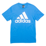ADIDAS Mens T-Shirt Blue Crew Neck S