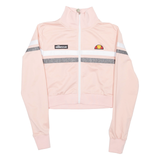 ELLESSE Cropped Womens Bomber Jacket Pink UK 6