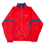NIKE Mens Track Jacket Red Nylon M