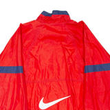 NIKE Mens Track Jacket Red Nylon M