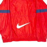NIKE Mens Track Jacket Red Nylon M