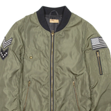 REIKO Womens Bomber Jacket Green S