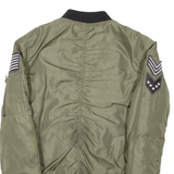 REIKO Womens Bomber Jacket Green S