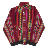 Mens Jacket Red Striped S