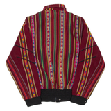 Mens Jacket Red Striped S