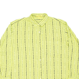 MEXX EMANUELLE Womens Shirt Green Fair Isle Long Sleeve L