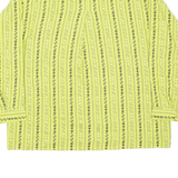 MEXX EMANUELLE Womens Shirt Green Fair Isle Long Sleeve L