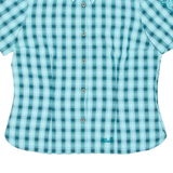 JACK WOLFSKIN Womens Shirt Blue Check UK 16