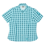 JACK WOLFSKIN Womens Shirt Blue Check UK 16