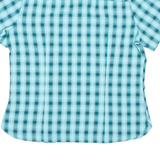 JACK WOLFSKIN Womens Shirt Blue Check UK 16