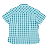 JACK WOLFSKIN Womens Shirt Blue Check UK 16