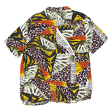 NEW LOOK Mens Shirt Orange Crazy Pattern L