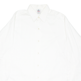 LUTTEURS CHEMISIER Mens Formal Shirt White Striped Long Sleeve XL