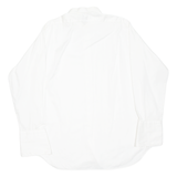 LUTTEURS CHEMISIER Mens Formal Shirt White Striped Long Sleeve XL