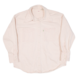 LEVI'S Fresh. Pea Pod Tab Womens Denim Shirt Pink Long Sleeve S
