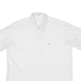 Mens Shirt White Striped L