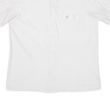 Mens Shirt White Striped L
