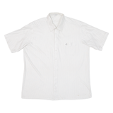 Mens Shirt White Striped L
