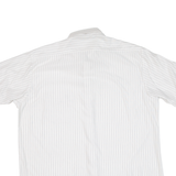 Mens Shirt White Striped L