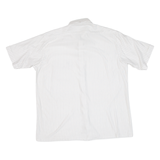 Mens Shirt White Striped L