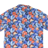 COSTAVANA Mens Hawaiian Shirt Blue Floral S
