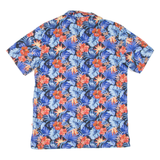 COSTAVANA Mens Hawaiian Shirt Blue Floral S